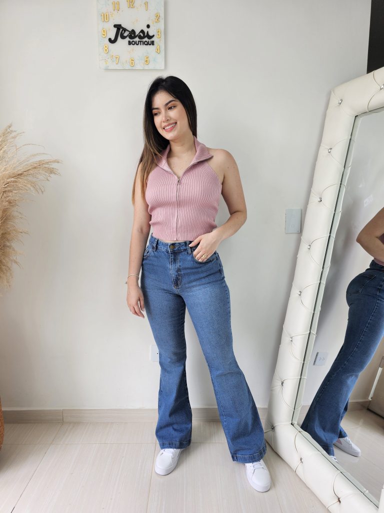 Pantalón Jeans Semi Stretch Bota Campana