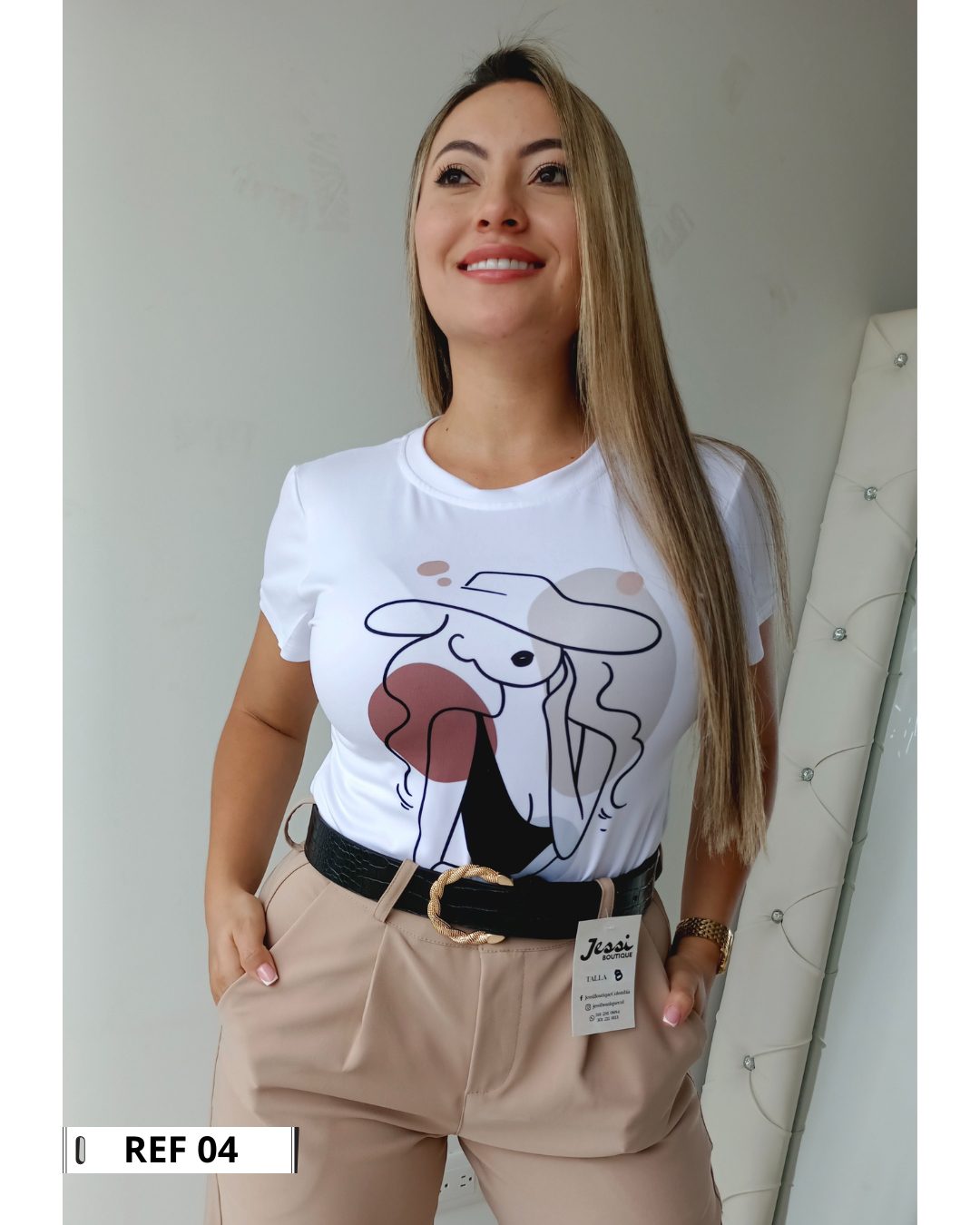 Camiseta Sublimada 'Art Collection' - Piel de durazno