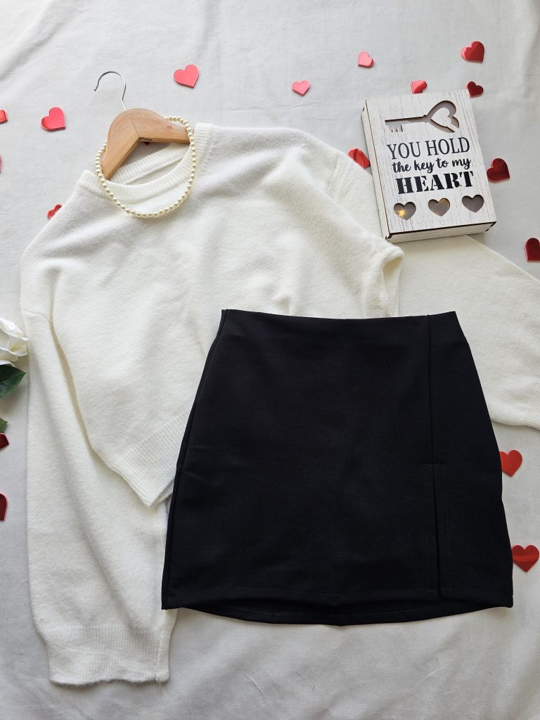 Saco tejido para mujer con diseño de rombos. Suéter de punto suave cuello redondo. Saco de hilo grueso para invierno o clima frío. Moda femenina Jessi Boutique